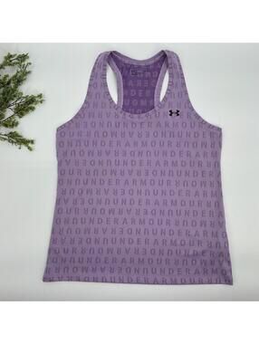 Under Armour Purple Racer Back Athletic Tank Top Size L